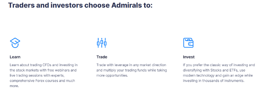 traders and investors choose admiral markets to learn trade and invest